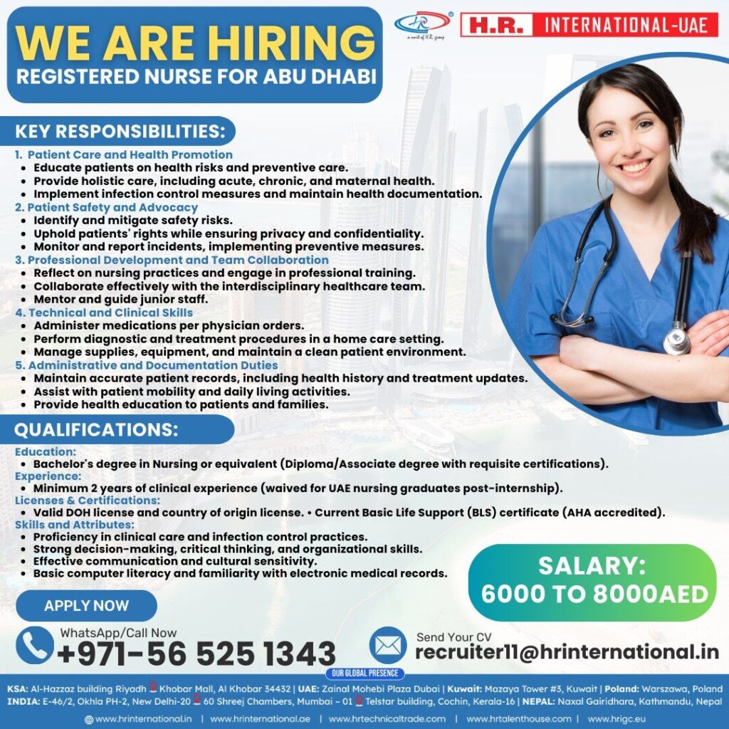 UAE Nurse Job